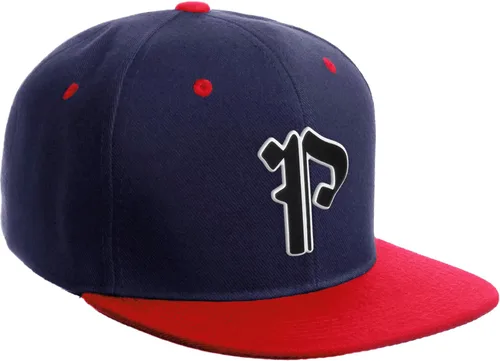 Miniatura 396 de Daxton Gorra clásica con visera de billete plano con letras del alfabeto inglés antiguo de la A a la Z