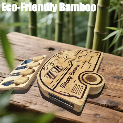 Miniatura 6 de Tablas de Charcutería Plegables para RV de Haigoo, Esenciales de Camping para RV con Juego de Cuchillos para Queso, Accesorios para Camper de RV