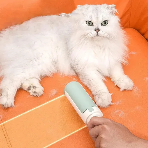 Miniatura 2 de Removedor de pelo para mascotas, rodillo removedor de pelo de mascotas, limpiador portátil de pelo de mascotas, reutilizable y lavable, herramienta
