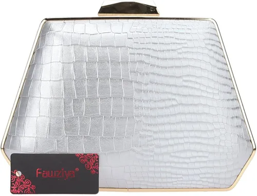 Miniatura 3 de Fawziya Snake Pattern Clutch Purse Seashell Bolsas de noche y embragues para las mujeres