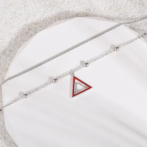 Miniatura 55 de CHIC & ARTSY Tobilleras de plata de ley S925 para mujer, pulsera de tobillo ajustable multicapa para playa, joyería de verano para mujer, de 10 a 11