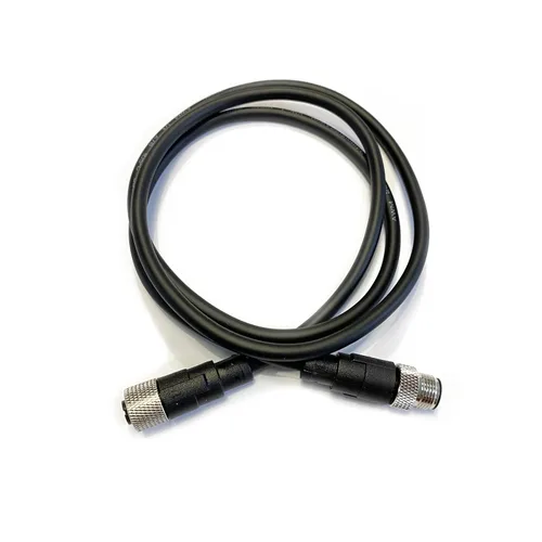 Miniatura 7 de Cable conector macho a hembra M12, un código de alambre de moldeo recto hembra a macho Sensor de aviación Cable eléctrico de PVC 250V 4A AC/DC Cable
