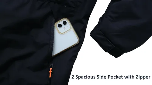 Miniatura 3 de Acme Projects Chaqueta de esquí impermeable y transpirable para hombre, con forro polar, abrigo cálido de invierno con capucha desmontable 236.220