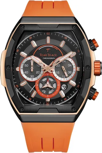 Miniatura 11 de Watches for Men Original Analog Quartz Waterproof Sport Mens Watches Tonneau Chronograph Luminous Fashion Unique Casual Watch with Silicone Strap