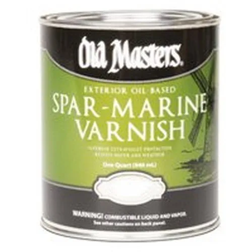 Old Masters Spar-Marine Satin Clear - Barniz marino a base de aceite 1 galón.
