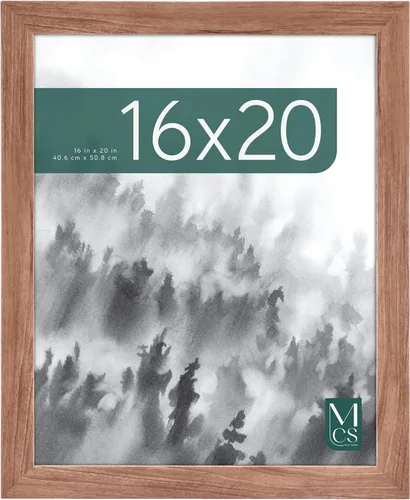 Miniatura 24 de MCS Marco para póster con diseño de museo, veta de madera ónix, 16 x 24 pulgadas, vertical y horizontal, para colgar en la pared, marco grande
