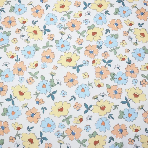 Miniatura 6 de 10 paquetes de tela de cuartos gruesos, tela de algodón precortada de costura acolchada, 18 x 22 pulgadas, estampado floral Tulipán