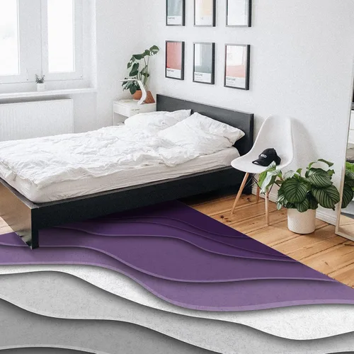Miniatura 6 de Alfombra geométrica moderna de 2 x 3 pies, alfombra duradera para sofá, sala de estar, dormitorio, entrada, no desprende pelusa, alfombra de juego