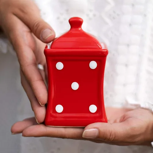 Miniatura 12 de City to Cottage Hierba de cocina de cerámica pequeña hecha a mano de 5.3 oz/5.1 fl oz, especias, tarro de almacenamiento con tapa, recipiente