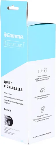 Miniatura 12 de Gamma Librarian Foam Quiet Pickleball Balls – Low-Noise Practice Balls with True Bounce on Any Surface – Foam Pickleballs Available in 48 Box, 3