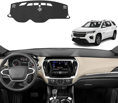 Miniatura 22 de Accesorios interiores personalizados para Silverado 1500 2019 2020 2021 2022 cubierta de tablero reduce el deslumbramiento, elimina grietas, rojo