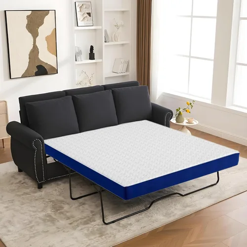 Miniatura 15 de Colchón de tamaño individual de espuma viscoelástica de gel de 6 pulgadas para noches frescas y alivio de presión, firmeza media en una caja, alivio