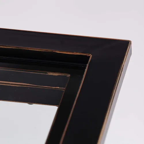 Miniatura 10 de SEI Furniture - Mesa de cóctel Vogue - Negro - Diseño transicional, vidrio negro y madera - Ideal para sala de estar, habitación familiar (CK9940)