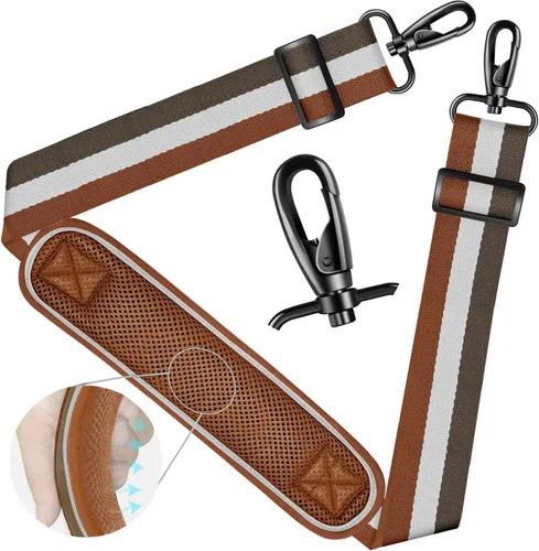 Miniatura 55 de ZINZ Correa de hombro universal de 59 pulgadas con almohadilla transpirable fija ultra gruesa, correa de hombro ajustable y resistente para bolsa