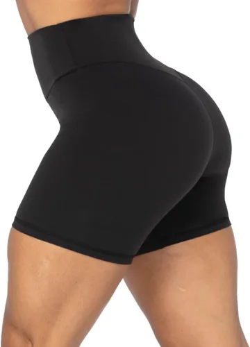 Miniatura 4 de Sunzel - Shorts de tiro alto para ciclista, sin costuras frontales, para mujer, a prueba de sentadillas, para yoga, entrenamiento, gimnasio, ciclismo