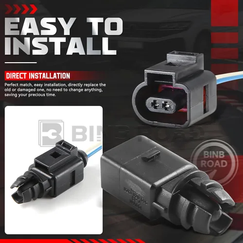Miniatura 6 de Sensor de temperatura del aire ambiente exterior con enchufe compatible con Audi A4 A6 A7 Q5 Q7 compatible con VW Golf Jetta Passat