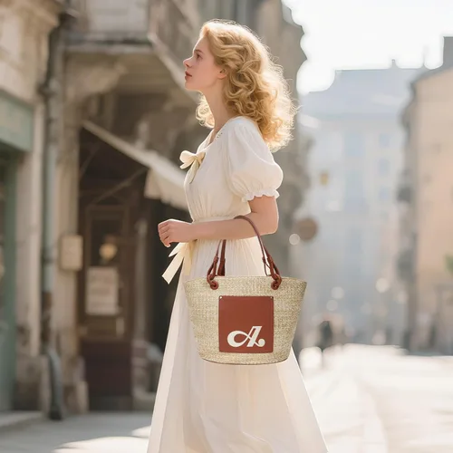 Miniatura 2 de ACUARIO Bolsa de paja para mujer, bolso tejido grande, bolso de mano de verano, bolso de hombro para mujer