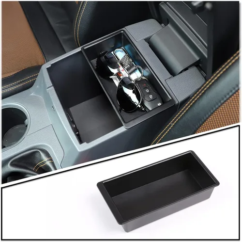 Miniatura 8 de Para Ford Ranger EVEREST 2019 2020 2021 2022 caja de reposabrazos, caja de almacenamiento central, bandeja organizadora accesorios