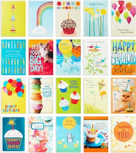 Miniatura 5 de Hallmark Juego de tarjetas de felicitación en blanco surtidas para todas las ocasiones (100 tarjetas) con organizador de tarjetas, surtido