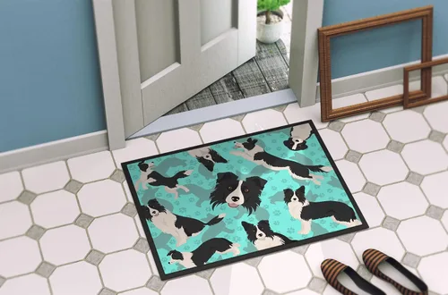 Miniatura 4 de Caroline's Treasures MLM1025JMAT Border Collie - Tapete para puerta delantera, 24 x 36 pulgadas, para interiores y exteriores, para entrada