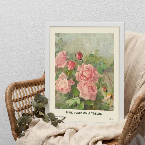 Miniatura 5 de QIAOMICS Arte floral para pared, pósteres florales vintage para estética de habitación, paquete de 6 impresiones botánicas sin marco de 8 x 10