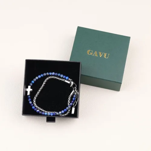Miniatura 7 de GAVU Pulsera de cristal con cruz religiosa