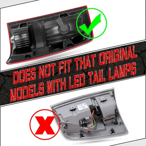 Miniatura 4 de RANSOTO Luz Trasera Compatible con Dodge Ram 1500 2500 3500 Classic 2009-2018 Izquierda Lado del Conductor Luz Trasera de Freno para Camión Con