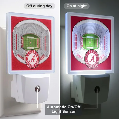 Miniatura 4 de YouTheFan - Luz Nocturna StadiumView de NCAA de Alabama Crimson Tide