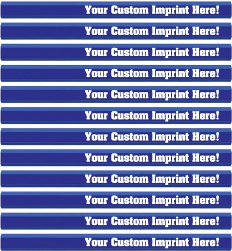 Miniatura 6 de Express Pencils Lápiz de carpintero personalizado azul brillante con tu nombre, logotipo o mensaje, paquete de 12 unidades, fabricado en Estados