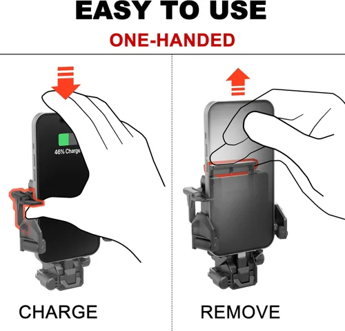 Miniatura 6 de NO-Look Docking Agena G1 Soporte de teléfono de carga para ventilación de aire, soporte universal para automóvil para puerto USB-C iPhone, Samsung