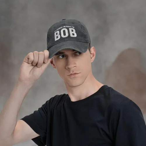Miniatura 8 de of Course I'm Right I'm Bob - Gorra de béisbol para hombre, gorra vintage