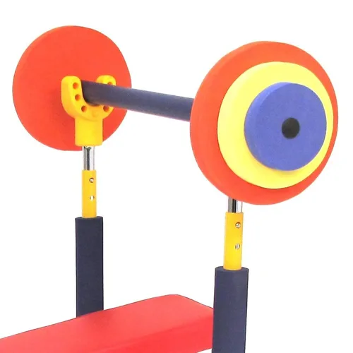Miniatura 8 de Equipo para hacer ejercicios para niños Fun and Fitness de Redmon Juego de banco de pesas