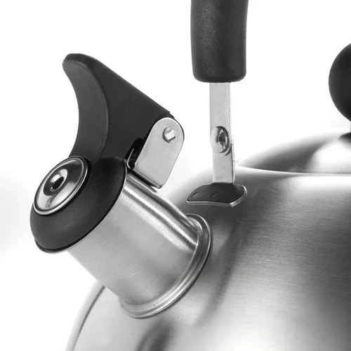 Miniatura 3 de Dominion Hervidor de té silbante de acero inoxidable de 3 litros, mango ergonómico, mango anticalor, las calderas de té y agua perfectas para tu