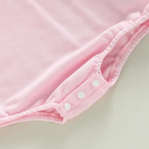 Miniatura 87 de SOLILOQUY Traje de manga larga con cuello redondo para el primer día de San Valentín para bebé niño y niña, mameluco de corazón de amor