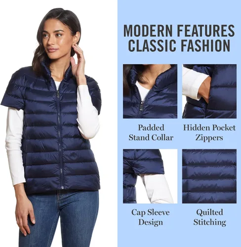 Miniatura 5 de Martha Stewart - Chaleco inflado de mujer - Chaqueta de plumón para mujer