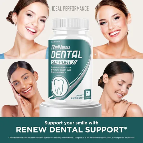 Miniatura 4 de IDEAL PERFORMANCE Renovar el limpiador de pastillas de apoyo dental (60 cápsulas)