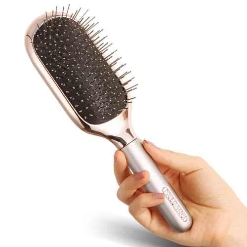 Miniatura 8 de Melbang Cepillo de pelo para cabello grueso, rizado, fino, largo, corto, húmedo o seco, añade brillo y hace que el cabello sea suave, peine cepillo