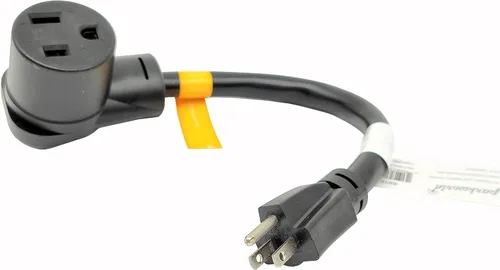 Parkworld 691814 Soldadura 15A a 50A Cable adaptador 5-15 Macho Enchufe a Soldadura 6-50 Receptáculo Hembra (Salida 15A 125V) (1FT)