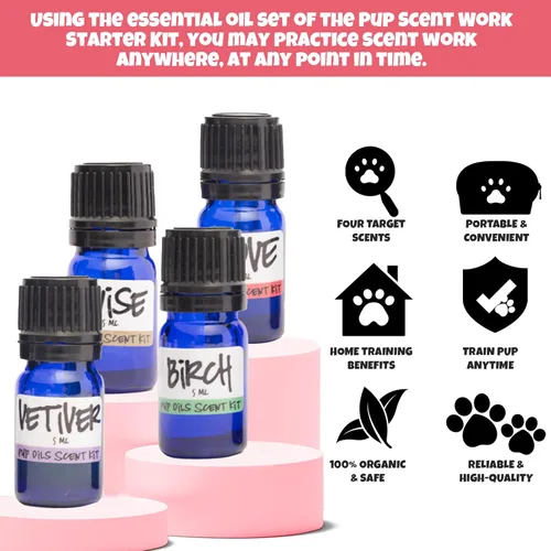 Miniatura 4 de Ink Oil - Kit de inicio de trabajo de aroma para cachorros I Kit de entrenamiento de aroma de perro I Complete Scentwork de nariz - Sabor de anís