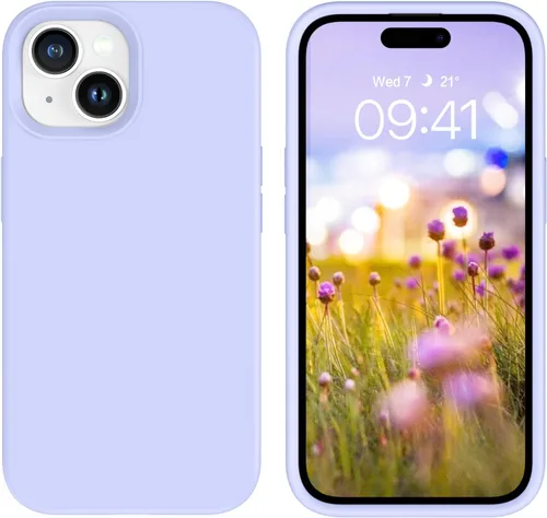 Miniatura 109 de GUAGUA Funda compatible con iPhone 17 Pro Max de 6.9 pulgadas, silicona líquida, goma de gel suave, delgada, forro de microfibra delgada