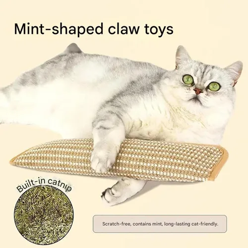 Miniatura 5 de Juguete interactivo masticable con hierba gatera para gatos, almohadas de hierba gatera para gatos, juguetes arrugados para gatos, almohada de sisal