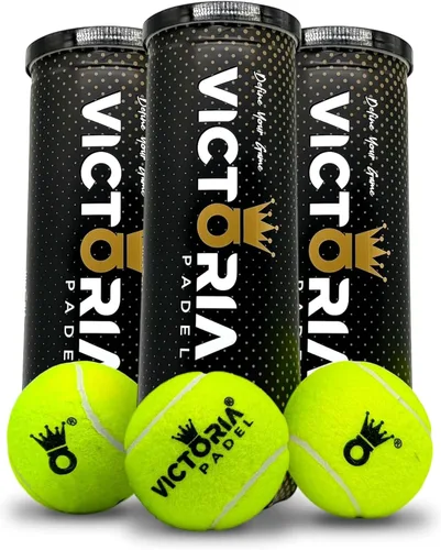 Pelota – Pelotas de pádel profesionales certificadas por FIP – Pelotas de pádel duraderas con rebote constante – Fieltro de alta calidad para alto