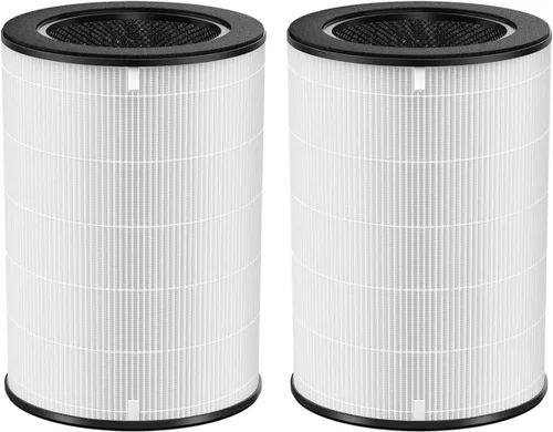 Paquete de 2 filtros AP-T45 AP-40FT de repuesto, filtro HEPA verdadero compatible con Homedics Total Clean 5 en 1 purificador de aire AP-T40FL,