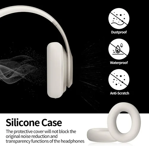 Miniatura 5 de Funda de silicona compatible con Beats Studio Pro, almohadillas de silicona para los oídos, protector para la diadema, antiarañazos, funda