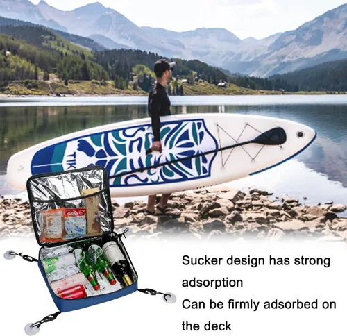 Miniatura 3 de Surf Sup - Bolsa enfriadora para tabla de remo, bolsillo superior de malla, impermeable, aislada, bolsa de almacenamiento portátil, con cremallera