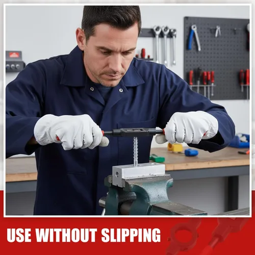 Miniatura 5 de WILLBOND 2 llaves de grifo ajustables M1-M20, herramienta de mango de trinquete para escariador para reparación de roscas automotrices, previamente