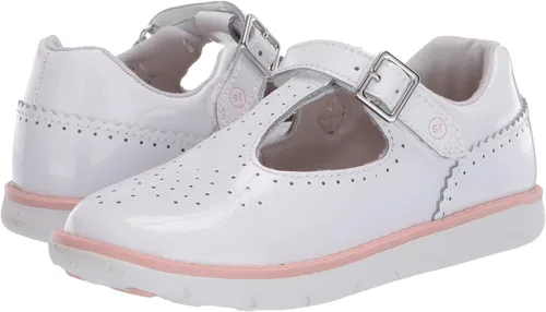 Miniatura 7 de Stride Rite Tenis unisex SRT Nell para niños, Blanco, 4 Wide Toddler