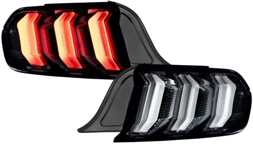 Miniatura 2 de Form Lighting Luces traseras LED secuenciales compatibles con Ford Mustang 2015-2023 (par), transparentes