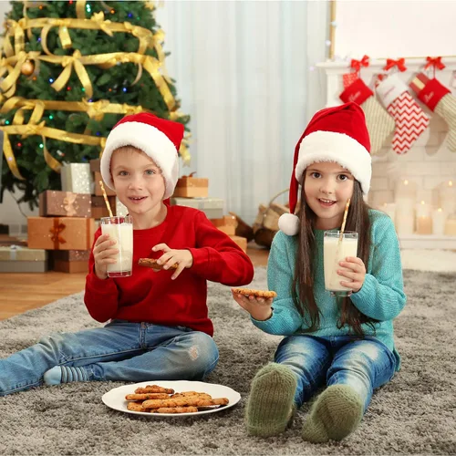 Miniatura 5 de 200 popotes de Navidad para hombre de jengibre, pajitas de papel desechables de Navidad marrones para bebidas y decoraciones de cócteles