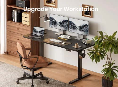 Miniatura 3 de BANTI Escritorio de pie de 40 × 24 pulgadas, ergonómico, altura eléctrica ajustable, para sentarse y ponerse de pie, escritorio de oficina